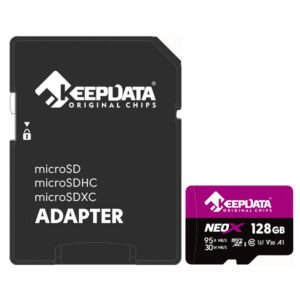 Tarjeta de Memoria MICRO SD Keepdata Neox C10 Xc I U3 V30 A1 128GB-KDMSDC10U3V30A1 128G