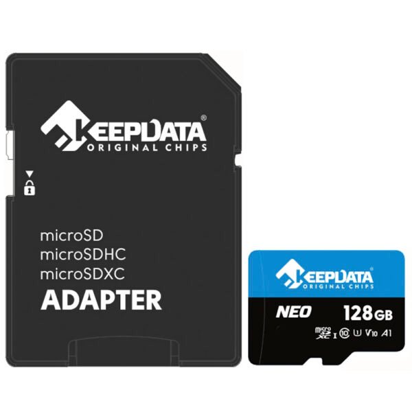 Tarjeta de Memoria MICRO SD Keepdata Neo C10 Xc I U1 V10 A1 128GB-KDMSDC10U1V10A1 128G