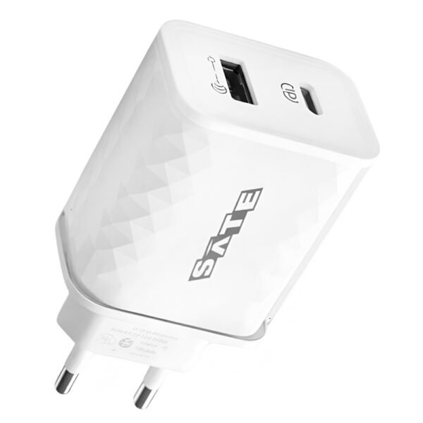 Cargador Enchufe Satellite A-CC2001 USB USB-C 20W-BLANCO