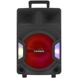 Parlante Kandexs Party YE-1208 12" Bluetooth AUX USB FM Tf LED-Negro