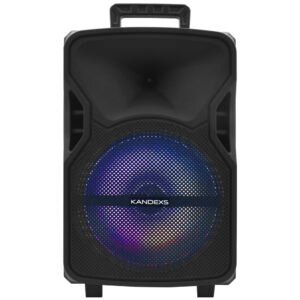 Parlante Kandexs Party YE-1209 12" Bluetooth AUX USB FM Tf LED-Negro
