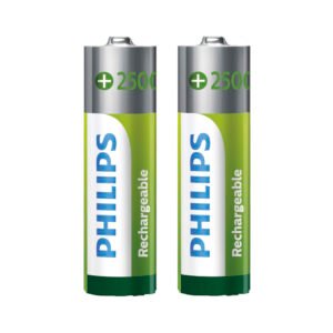 Pilas Recargables Philips AA con 2 Pilas 2500MAH-R6B2RTU25 97
