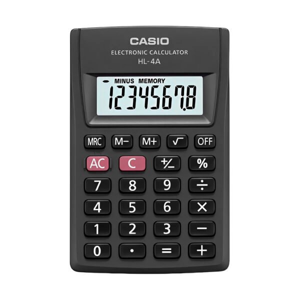 Calculadora Casio HL-4A 8 Digitos - Negro