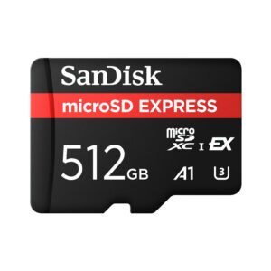 Tarjeta de Memoria MICRO SD Sandisk Express 512GB A1 U3 5.3K UHD-880-650MB S SDSQXFN-512G-GN4NN