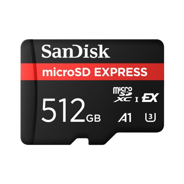 Tarjeta de Memoria MICRO SD Sandisk Express 512GB A1 U3 5.3K UHD-880-650MB S SDSQXFN-512G-GN4NN