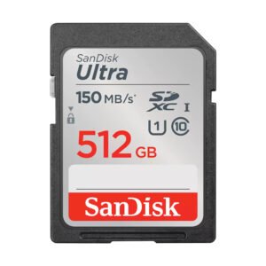 Tarjeta de Memoria SD Sandisk Ultra 512GB Class 10 U1 FHD-SDSDUNC-512G-GN6IN