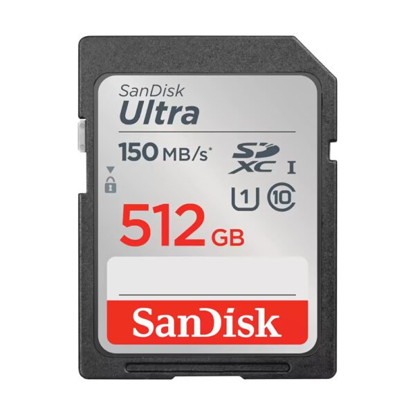 Tarjeta de Memoria SD Sandisk Ultra 512GB Class 10 U1 FHD-SDSDUNC-512G-GN6IN