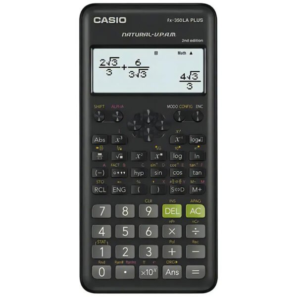 Calculadora Científica Casio FX-350LA Plus 2ND Edition - Negro