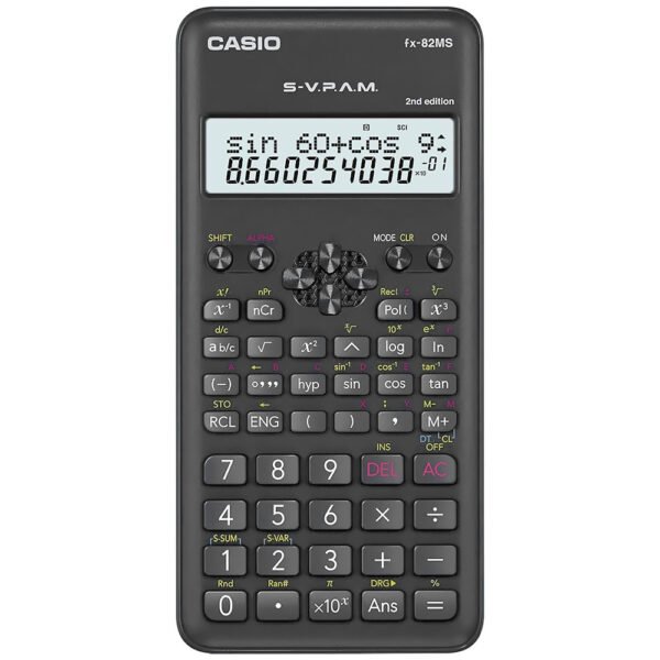 Calculadora Científica Casio FX-82MS 2ND Edition - Negro