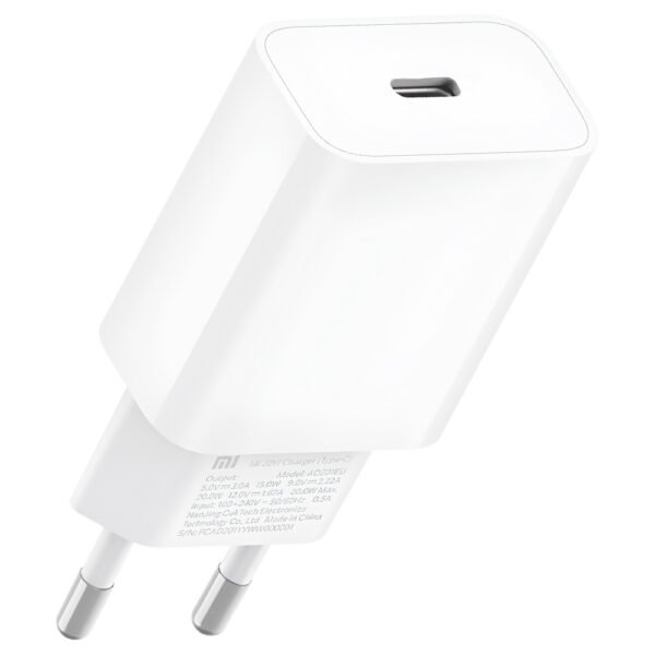 Cargador Enchufe Xiaomi MDY-20-EG USB-C 20W-BLANCO