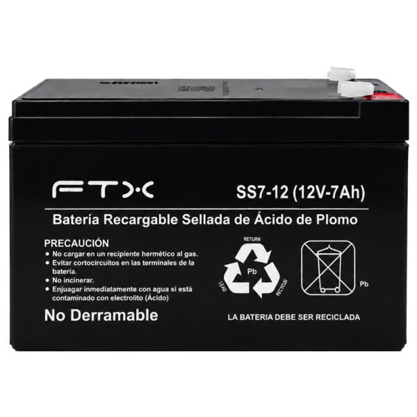 Batería para Ups Ftx SS7-12 Recargable 12V 7AH