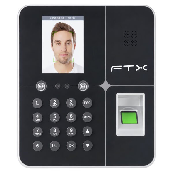 Lector Biométrico de Tiempo Y Asistencia Ftx FBM-01 Facial - Negro