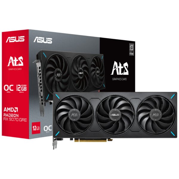 Tarjeta Gráfica ASUS Ats OC Gtiii 12 GB Radeon RX 9070GRE GDDR6-ATS-RX 9070GRE-O12G 90YV0MW0-M0NA00