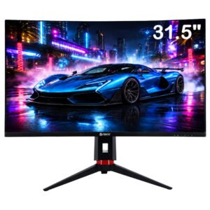 Monitor LED 31.5" Teros TE-3219G Curvado FHD VA 240HZ 1MS FREESYNC DP / HDMI Audio Negro