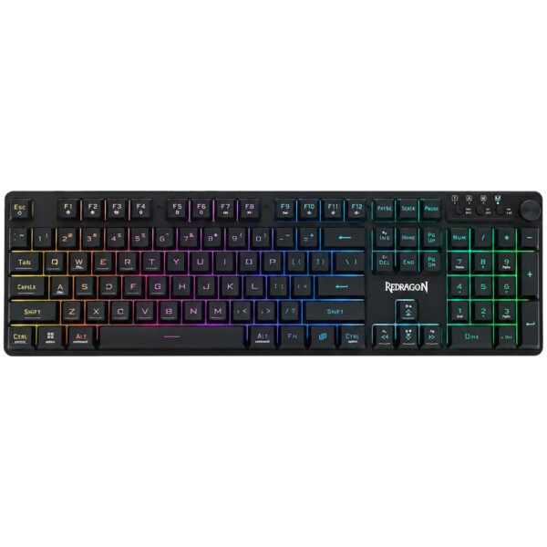 Teclado Gamer REDRAGON K521-Wl Netherbane Wireless RGB Inglés-Negro