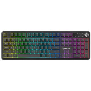 Teclado Gamer REDRAGON K526-Wl RM104 Volcano Wireless RGB Inglés-Negro