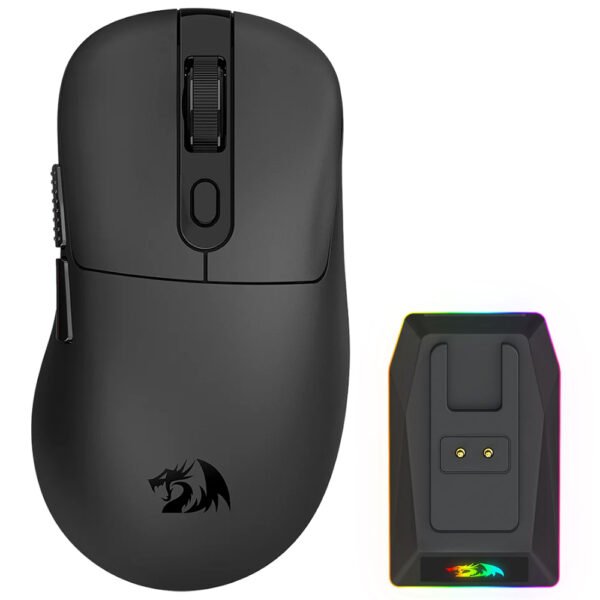 Mouse Gamer Redragon M998-STD-1K Ebony Standard Wireless / RGB-Negro