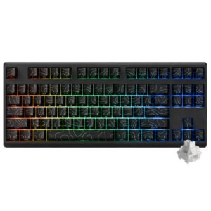 Teclado Gamer Mecánico REDRAGON K737B-RGB-Pro Uranus 87 Pro Wireless RGB Inglés-Negro
