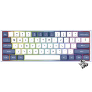 Teclado Gamer Wireless REDRAGON K717 Alcor Mechanical Ingles Blanco Azul