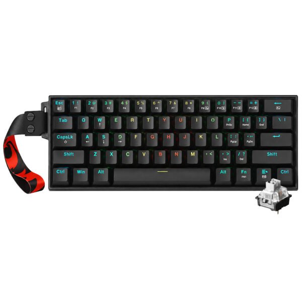 Teclado Gamer Mecánico REDRAGON K530RGB-Pro-P Draconic Pro+ Wireless RGB Inglés-Negro