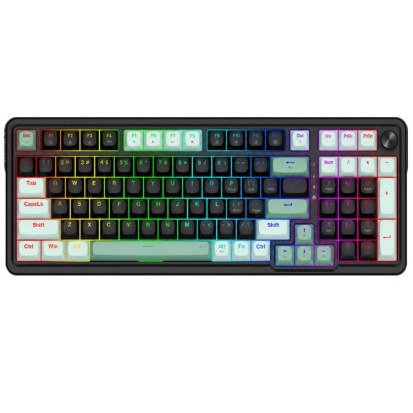Teclado Gamer Magnético REDRAGON K686BG-RGB-M Eisa USB RGB Inglés-Negro Verde