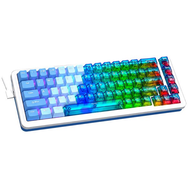 Teclado Gamer Magnético REDRAGON K709PLB-RGB-M Nova USB RGB Inglés-Blanco Azul