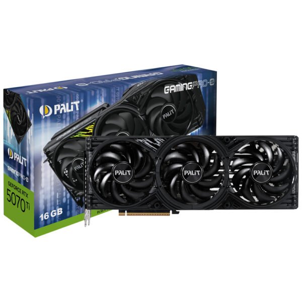 Tarjeta Gráfica PALIT Gaming Pro-S 16 GB GeForce RTX 5070TI GDDR7-NE7507T019T2-GB2031U