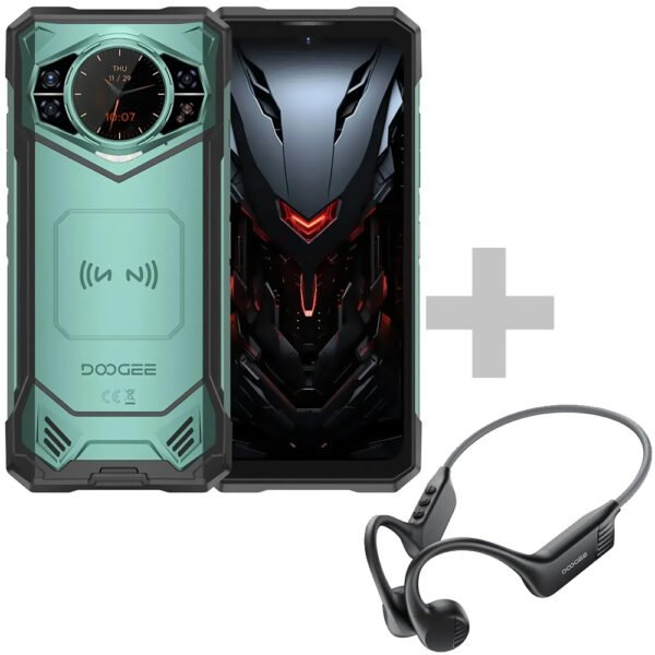 Celular Doogee S200 X Vip Edition 12GB de RAM / 512GB / Pantalla 6.72" / Dual SIM LTE-Green Ranger (Global)