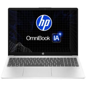 Notebook HP Omnibook 3 AI 15-FN0505NR AMD Ryzen AI 5 340 Pantalla Touch Full HD 15.6" 16GB RAM 512GB SSD Windows 11 Home - Plata (Inglés)