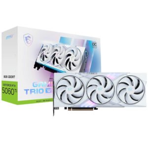 Tarjeta Gráfica MSI Gaming Trio White OC 8 GB GeForce RTX 5060TI GDDR7-912-V536-028
