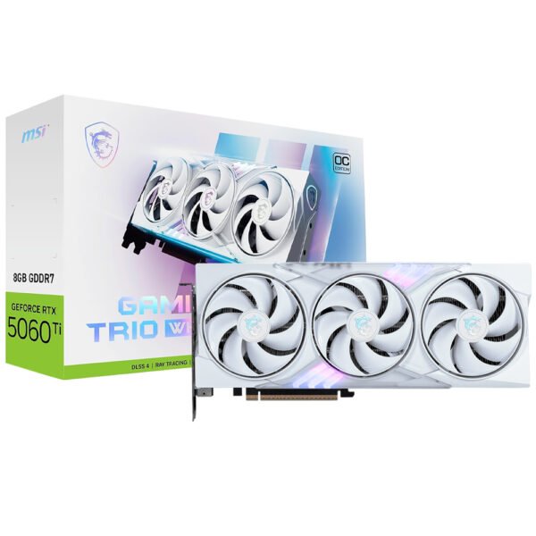 Tarjeta Gráfica MSI Gaming Trio White OC 8 GB GeForce RTX 5060TI GDDR7-912-V536-028