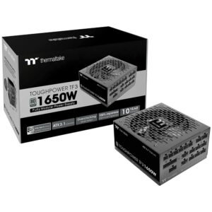 Fuente de Alimentación Thermaltake Toughpower Tf3 ATX 1650W Modular 80 Plus Titanium PS TPD 1650FNFATU 1 (Atx 3.1)