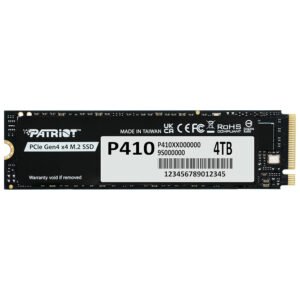 SSD M.2 4TB PATRIOT P410 NVME PCIE Gen 4X4-P410P4TBM28H 5000MB/S