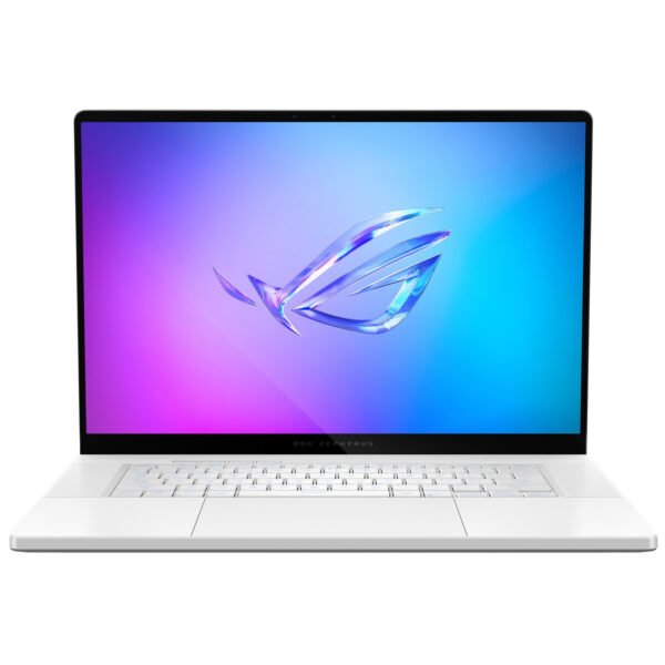 Notebook Gamer ROG Zephyrus GU605CR-XS97 Intel Core Ultra 9 285H Pantalla OLED Wqxga 16.0" 32GB RAM 2Tb SSD Windows 11 Home GeForce RTX5070TI 12GB-PLATINUM Blanco (Inglés)