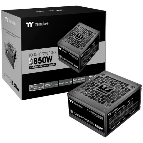 Fuente de Alimentación Thermaltake Toughpower 850W SFX Modular 80 Plus Platinum PS STP 0850FNFAPU 1 (Atx 3.1)