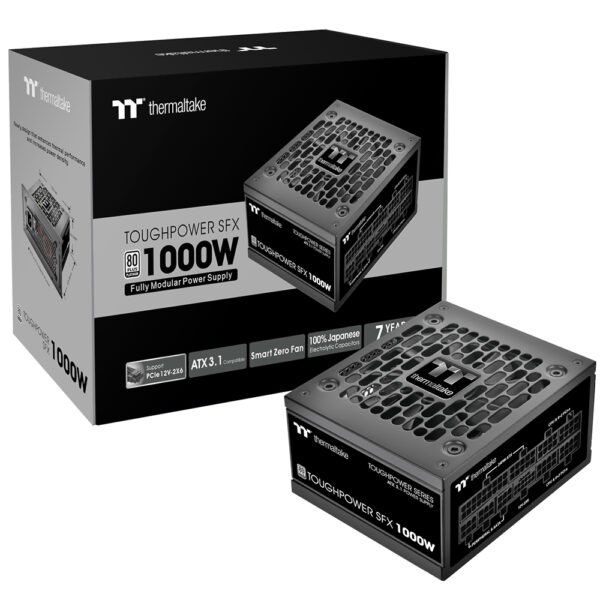 Fuente de Alimentación Thermaltake Toughpower 1000W SFX Modular 80 Plus Platinum PS STP 1000FNFAPU 1 (Atx 3.1)