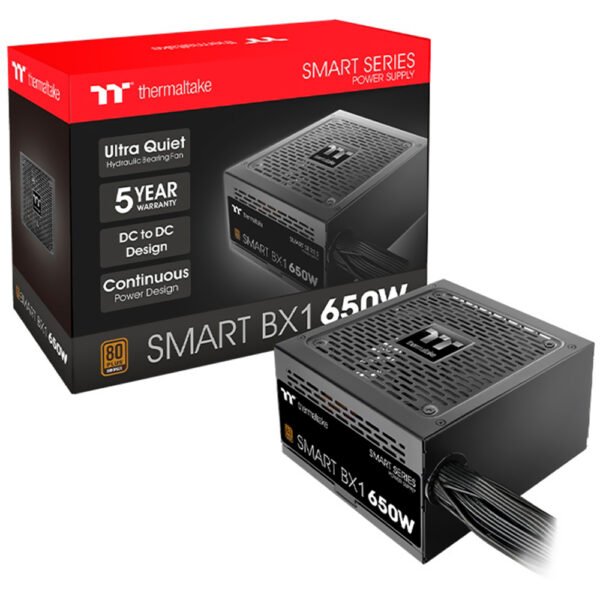 Fuente de Alimentación Thermaltake Smart Bx1 650W ATX No Modular 80 Plus Bronze PS SPD 0650NNFABU 4