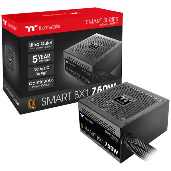 Fuente de Alimentación Thermaltake Smart Bx1 750W ATX No Modular 80 Plus Bronze PS SPD 0750NNFABU 4
