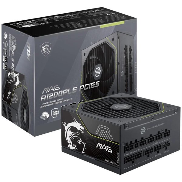 Fuente de Alimentación Msi Mag A1200PLS 1200W ATX Modular 80 Plus Platinum (Atx 3.1)