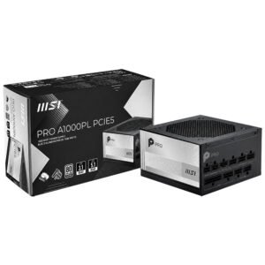 Fuente de Alimentación Msi Pro A1000PL 1000W ATX Modular 80 Plus Platinum (Atx 3.1)