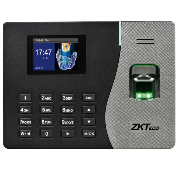Lector Biométrico Digital Zkteco K14-NEGRO Plata