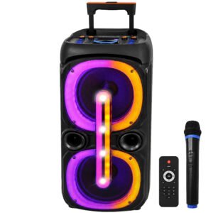Parlante Kolav D2101 10" Bluetooth AUX USB FM Tf LED-Negro