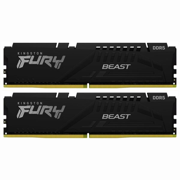 Memoria RAM KINGSTON FURY Beast DDR5 32GB (2X16GB) 5600MHZ Negro (KF556C36BBEK2-32)