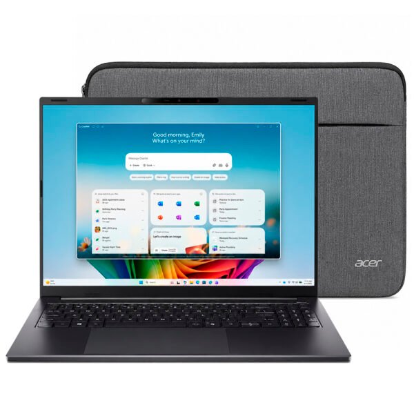 Notebook Acer Swift Go 16 AI SFG16-A71T-R5UY AMD Ryzen AI 7 445 Pantalla Touch WUXGA 16" 16GB RAM 1Tb SSD Windows 11 Home - Obsidiana Negro (Inglés)