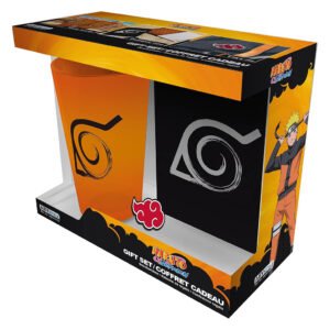 Abystyle Naruto Shippuden Gift Set - Vaso / Caderno / Broche Konoha (78128)