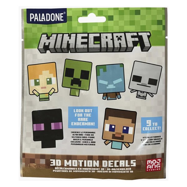 Adesivos Paladone 3d Motion Decals - Minecraft (74619)