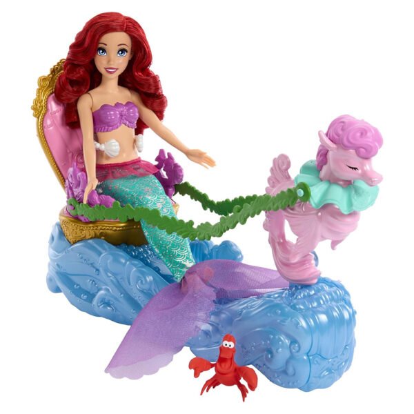Muñeca Mattel Barbie Disney Princess - Ariel's Chariot (hxv70)