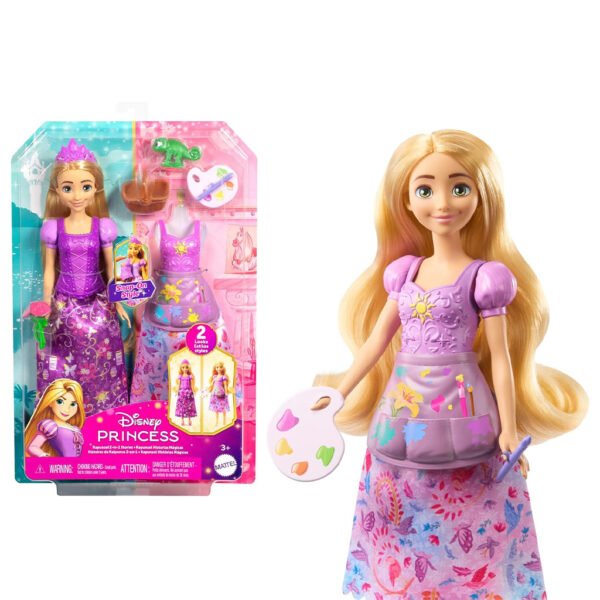 Muñeca Mattel Barbie Disney Princess Stories Fashion - Rapunzel 2-IN-1 (jfj82)