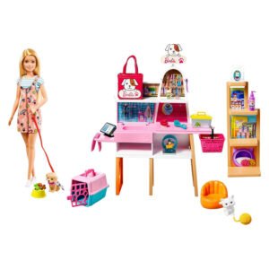 Muñeca Mattel Barbie Doll And Pet Boutique Playset (grg90)