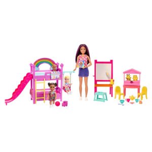 Muñeca Mattel Barbie Skipper: First Jobs - Babysitting Adventure (hnd18)